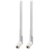 Futheda 2 Pezzi Antenna WiFi Bibanda 2.4GHz 5GHz 5.8GHz 8dBi MIMO RP-SMA Maschio Omnidirezionale per Telecamera di Sicurezza IP Telecamera di Retromarcia FPV Router WiFi Scheda PCIE Rete Senza Fili