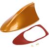Partuto Antenna A Pinna Di Squalo Universale 1 Pz. Per Auto ABS | Colore Arancione, Dimensioni 17x7,7x7 Cm, Per SUV Camion Fuoristrada, Migliora Segnale, Installazione Adesiva