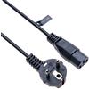Keple Cavo di Alimentazione Cavo Compatibile con PC, monitor, stampante, scanner, Playstation 3 e Playstation 4 Pro, TV, proiettore, TV HDTV, schermo di messa a terra CEE 7/7 alla presa IEC C-13 3 pin (3m)