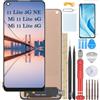 YHX-OU 6.55'' Nero INCELL Schermo Completo per Xiaomi 11 Lite NE 5G Mi 11 Lite 4G 11 Lite 5G LCD Display Touch Screen Digitizer Ricambio Assembly con Strumento di Installazione + Vetro temperato