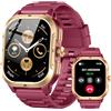 Jugeman Smartwatch Uomo GPS, 2.06 AMOLED Militari Orologio Smartwatch con Chiamate Bluetooth, Militari Smart Watch con Sonno/Cardiofrequenzimetro/Torcia/Bussola, 110+ Sportive Fitness Tracker per Android iOS