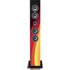 iCES Lenco IBT-6 - Altoparlante Bluetooth 40 Watt RMS - Radio FM PLL - ingresso USB - slot per schede SD - ingresso AUX - con telecomando - Germania