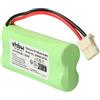 vhbw batteria compatibile con AT&T BT166342, BT-166342, BT266342, BT-266342, CL80100 telefono fisso cordless (800mAh, 2,4V, NiMH)