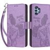 SIENIANLINE Cover per Samsung Galaxy A32 4G PU Pelle Custodia Flip Viola