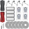 Rrochio Kit di Accessori per roborock Qrevo Curv S5x, Set Ricambi per Robot Aspirapolvere Qrevo S5V, Qrevo Edge S5A 5V1 con 4 Filtri, 6 Panni, 4 Sacchetti, Spazzola Principale e 4 Laterali