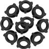 Levemolo 10 Pezzi Dado di Fissaggio per Ventilatore in Plastica Nera Accessori Resistenti per Protezione Rete Ventilatore da Pavimento
