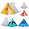 Bekecidi 3 stampi in resina piramidale, stampi in resina epossidica, piramide, in silicone, per colata di resina, creazione di gioielli, fai da te, decorazione per la casa