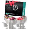 Ess-Nische® Anelli da dessert da 8 cm + 10 cm, accessori ideali per barbecue come pressa per hamburger durante il barbecue o come stampo per torte per una mini tortiera rotonda