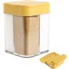 trabag Spargispezie 4 in 1 da campeggio - accessori da campeggio - barattoli per spezie da campeggio, accessori da campeggio per organizer con sale, pepe, peperoncino, peperoncino, aglio e curry