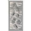 Pierre Tappeti Tappeto AMSTERDAM GRIGIO moderno floreale tulipani, passatoia cucina multiuso lavabile antiscivolo cm.55x140