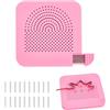 UNICRAFTALE Set di avvolgicavo in plastica, modello quadrato rosa, con 20 penne, strumento per la creazione di gioielli, per lavori di avvolgimento e progetti fai da te, 4,13 x 4,13 cm (10,5 x 10,5