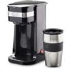 Quest 35189 Macchina da caffè con filtro, macchina da caffè portatile, capacità 420 ml, tazza termica da viaggio inclusa, funziona con caffè macinato e cialde di caffè, espresso istantaneo e altro