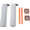 Igniport Kit di accessori per Uwant D5 D5 Pro D100/A60/V8/V10/D500, 2 spazzole a rullo filtro HEPA filtro antiodore, per ricambi per aspirapolvere