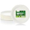 Vaily Piatti di carta rotondi 22,5 cm confezione da 200 - Piatti usa e getta ecologici, piatti per feste, stoviglie monouso per barbecue, feste, compleanni e picnic, bianco