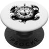 Mehr Meer Sprüche und Designs Faro retrò - Design marittimo vela costa PopSockets PopGrip Adesivo