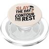 MUA Cosmetology Student Beauty Salon Div Truccatore uccidere il giorno Contorno Cosmetologo Umorismo PopSockets PopGrip per MagSafe
