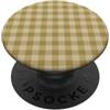 Simple Pattern Co Motivo a quadretti senape | Casale scozzese a scacchi dorati PopSockets PopGrip Adesivo
