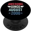 Legend Since Birthday Awesome Since August 2000 PopSockets PopGrip Adesivo