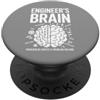 LogicLab Engineer Humor Collective Ingegnere Cervello Divertente Ingegneria Umorismo Problem Solver PopSockets PopGrip Adesivo