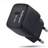 StarTech Caricatore USB-C da Parete 30W Nero, Alimentatore Portatile USB con Tecnologia GaN a Ricarica Rapida, Power Delivery 5V/9V/15V/20V