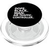 Dope Air Traffic Controller Career Cultu Dope Black Man Controllore del traffico aereo African American Pride PopSockets PopGrip per MagSafe