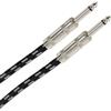 Plugger Câble Tweed Jack mâle mono/mâle mono 10 m Noir