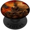 Buddha Designs by Kajiro Autunno Buddha fiore di loto - Foglie autunnali - Buddismo PopSockets PopGrip Adesivo