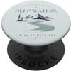Faith Based Bible Verse Apparel Fede cristiana Citazione delle Scritture di montagna delle acque profonde PopSockets PopGrip Adesivo