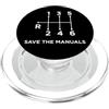 Manual Gear Box Garage Salva il manuale 6 Velocità Trasmissione H Pattern PopSockets PopGrip per MagSafe