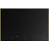 Franke Mythos Masterpiece K-Link FMY 805 I F KL GD - 108.0735.485 Piano Cottura ad Induzione 77 cm 5 Zone 2 zone Flexi finiura Vetroceramica Nero con profilo gold