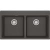 Franke Maris Centro MRG 620-39-39 FTL - 114.0714.188 Lavello da Incasso Fragranite 2 Vasche 86 x 50 cm con Banco rubinetteria finitura Grigio ardesia
