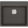 Franke Maris MRG 610-52 TL - 114.0714.162 LLavello da Incasso Fragranite Monovasca 56 x 51 cm con Banco Miscelatore finitura Grigio ardesia