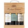 La Grande Vinothèque Sélection Bordeaux - Confezione regalo vino rosso medaglia d'oro in cassa di legno - Ideale per regalo - Bordeaux, Francia (3 x 0,75 l)