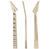 Conboxus Manico per chitarra elettrica, 24 tasti, 648 mm, bel intarsio, manico per chitarra in acero, Floyd Rose, dado di bloccaggio, manico bolt-on sul tallone, puntini doppi su entrambi i lati