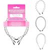 Brushworks Flexi Zig Zag Headbands - 3 Pack
