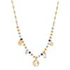 Brosway Collana Donna, Collana in Acciaio e Cristalli/pietre Naturali con Simbolo Mondo | Collezione Chakra - BHKN083