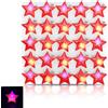 HERCHR 25Pcs Spilla LED di Natale - Light Up Star Badge Lampeggiante per San Valentino, Matrimonio, Festa di Compleanno - Regali