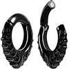 ERKUOO 2 PC Ear Hangers Calibri Peso dell'orecchio in acciaio inossidabile Espansore Penzolare Tunnel auricolari Tappi Barella Piercing Gioielli 6mm