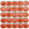 HERCHR 25pcs Spilla Zucca Illuminata, Pupazzo di Neve Illuminato Spille Luminose Halloween Lampeggiante Luminoso Natale Smalto Risvolto Distintivo Feste di Natale Bomboniere
