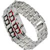 iplusmile - Orologio da uomo stile lava, con LED, digitale, stile retrò, con LED rosso