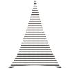 Roanoer Tenda parasole triangolare, 4 x 5 x 5 m, in polietilene ad alta densità (HDPE), traspirante, per giardino, terrazza e balcone, robusta, triangolare, permeabile al vento, con fissaggio in