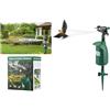 Eirolace Repellente per getto d'acqua, per uccelli, per giardino e stagno, rilevatore di movimento PIR, portata fino a 10 m, repellente per gatti, ideale per respingere gatti, piccioni, volpi e uccelli