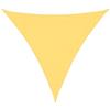 Roanoer Tenda parasole triangolare, 3,6 x 3,6 x 3,6 m, beige, in polietilene ad alta densità (HDPE), permeabile al vento, protezione solare per giardino, terrazza, balcone e parco giochi, con corde di