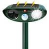 Agarte Repellente per gatti da giardino, repellente solare ad ultrasuoni, impermeabile, con sensore di movimento PIR, repellente per animali da esterno, per giardino, cortile, scoiattoli, gatti, ratti, volpi
