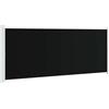 Kaorsrow Tenda laterale estensibile, 200 x 500 cm, protezione da sguardi indiscreti, per terrazza e balcone, funzione di avvolgimento automatico, robusto telaio in acciaio, colore nero e grigio