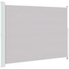 Kaorsrow Tenda da sole laterale estensibile, 220 x 300 cm, colore grigio, protezione solare per terrazza e balcone, tenda laterale con telaio in acciaio e funzione di riavvolgimento automatico