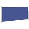 Kaorsrow Tenda da sole laterale estensibile, 140 x 300 cm, blu, protezione dal vento e dagli sguardi indiscreti, per balcone, terrazza e giardino, paravento retrattile con telaio in acciaio e tessuto