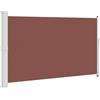 Kaorsrow Tenda da sole laterale estensibile, 180 x 300 cm, marrone, protezione da vento, per terrazze, balconi, protezione dagli sguardi indiscreti, estensibile, per giardino, in poliestere