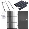 WELL GRILL Parti di ricambio per Weber Spirit I & II E/S 310 320 330 serie, 7636 Flavorizer Bars & 69787 bruciatore in acciaio inox e griglia da 44,5 cm per barbecue a gas Weber Spirit 300