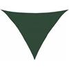 Roanoer Tenda parasole triangolare, 4 x 4 x 5,8 m, colore verde scuro, robusto tessuto HDPE 160 g/m², per giardino, terrazza, balcone, tenda parasole traspirante, corde incluse